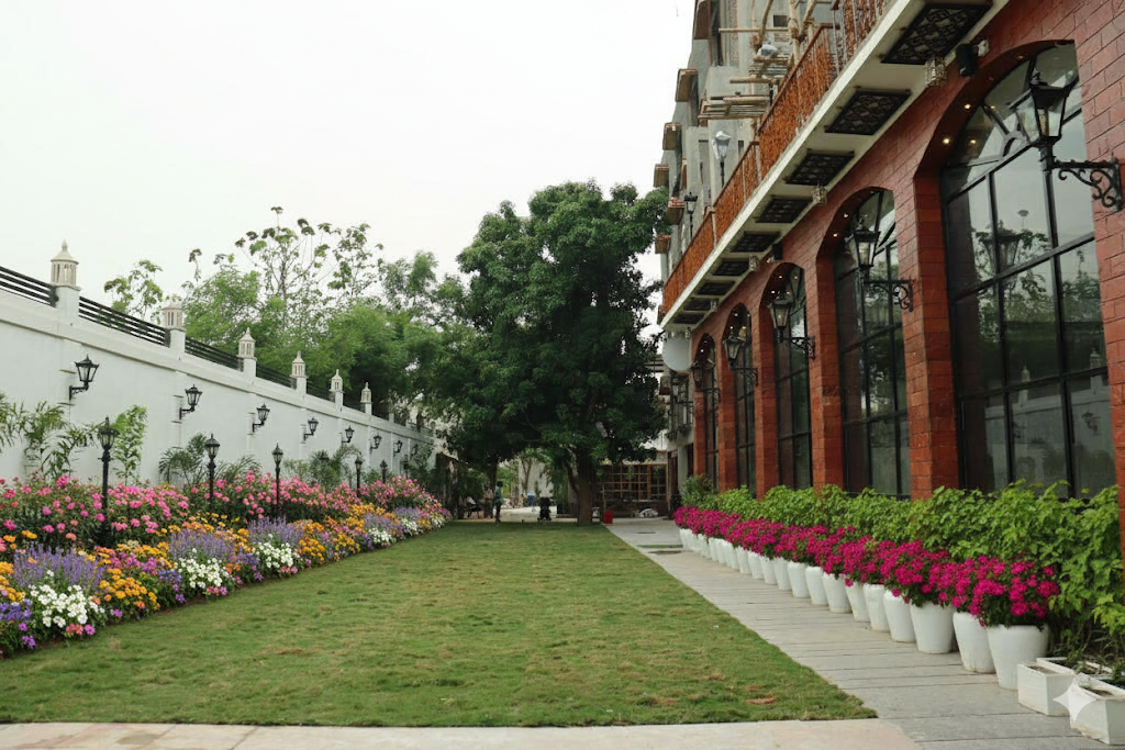 Lush gardens